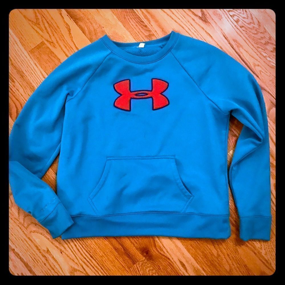 Under Armour turquoise and orange sweatshirt